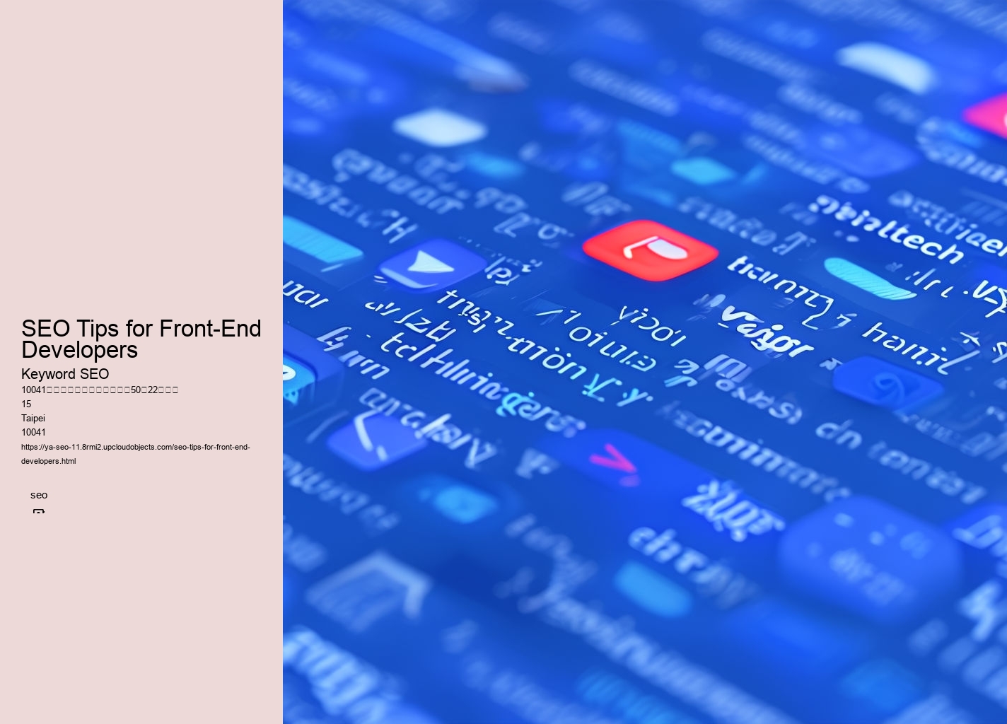 SEO Tips for Front-End Developers